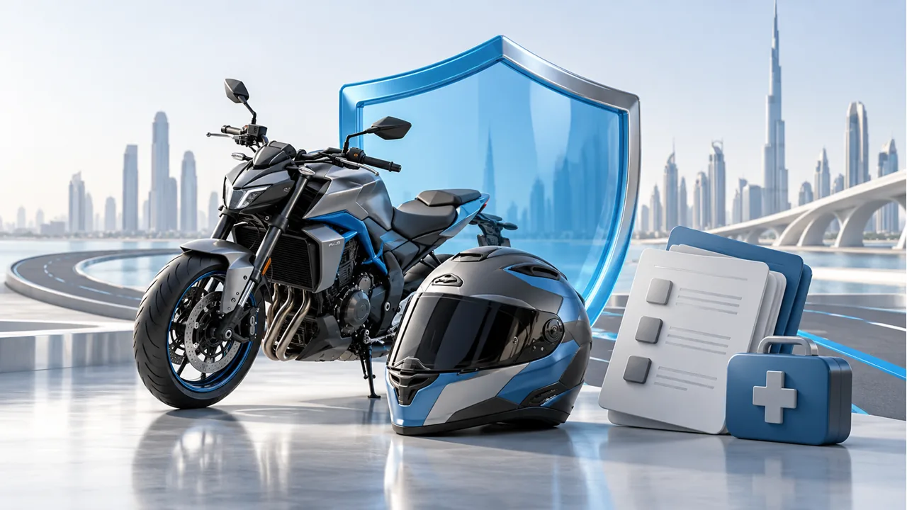 Motorcycle insurance coverage, claims and rider checklist for the UAE