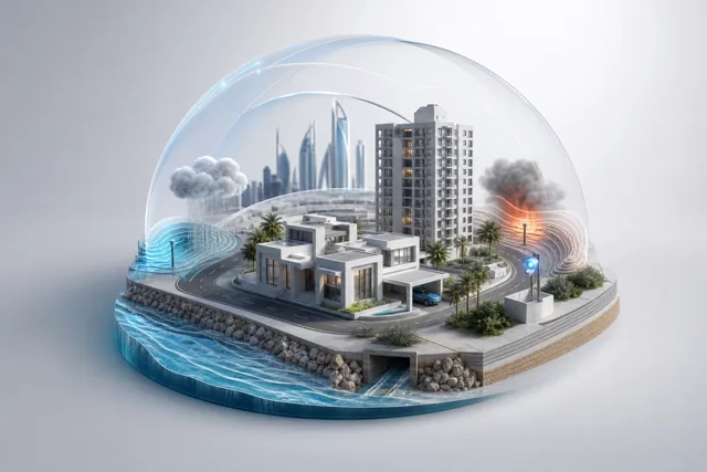 Home insurance location risk factors for UAE properties